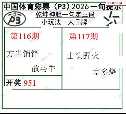 乾坤一句定三码