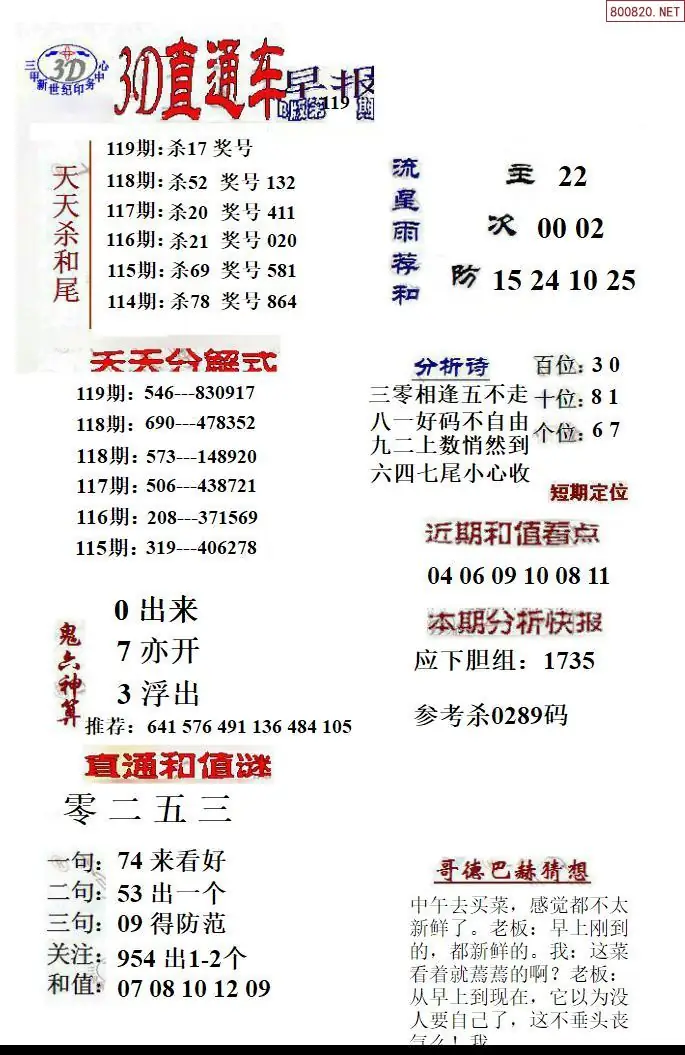 3D直通车2