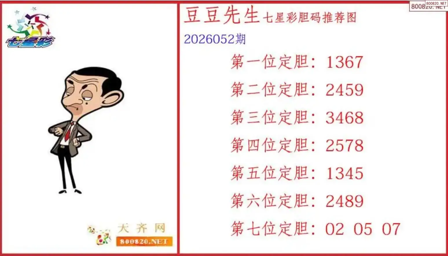 豆豆先生胆码图