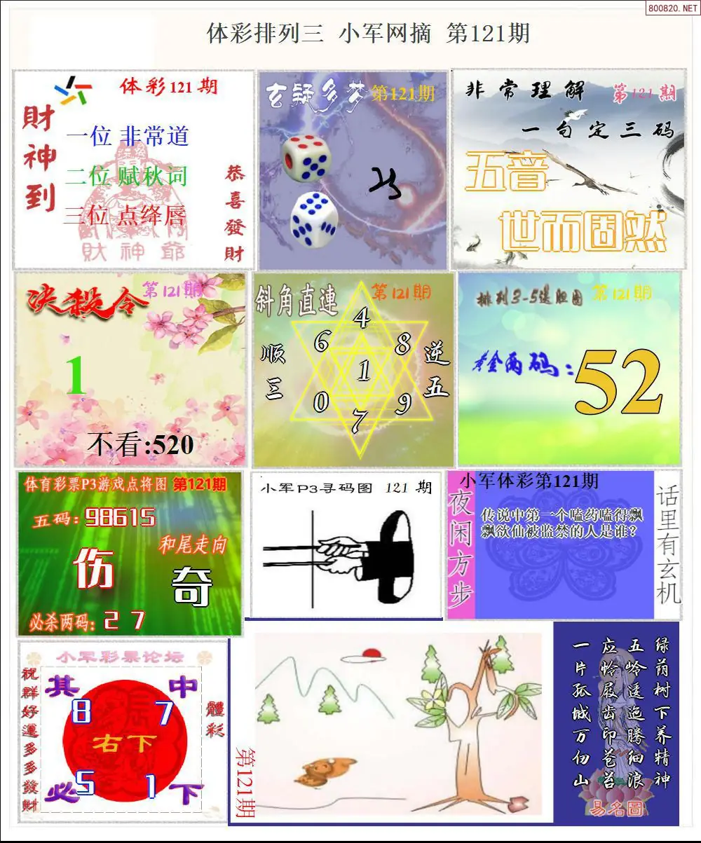 体彩P3小军网摘版