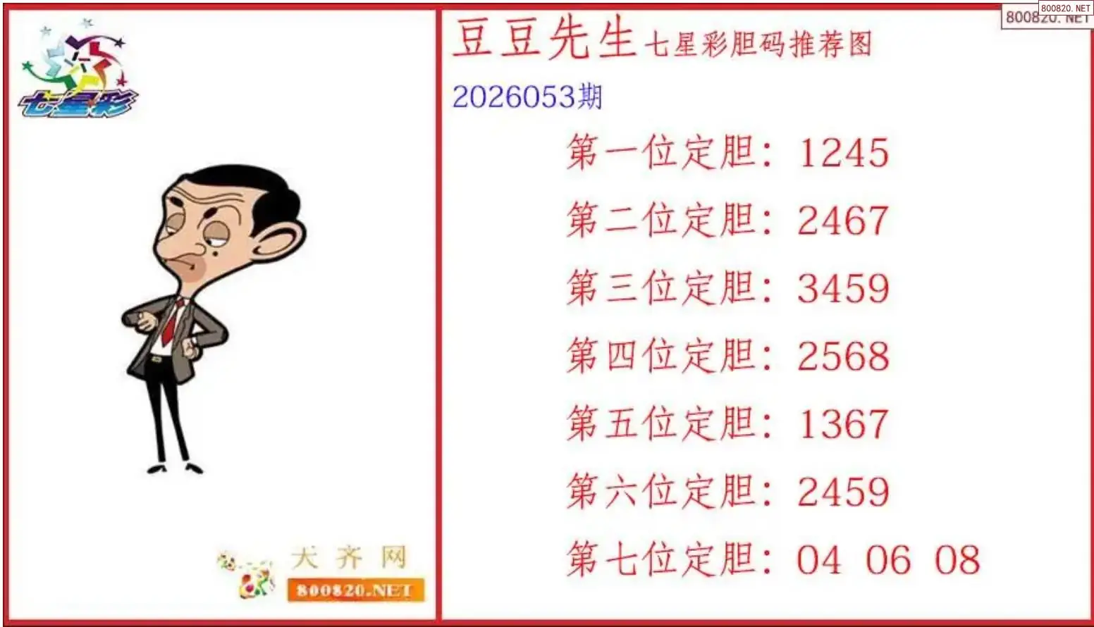 豆豆先生胆码图