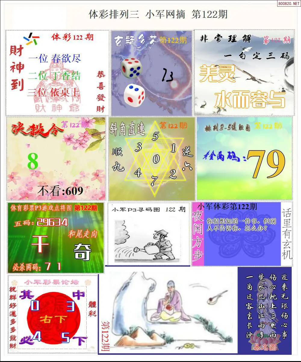 体彩P3小军网摘版