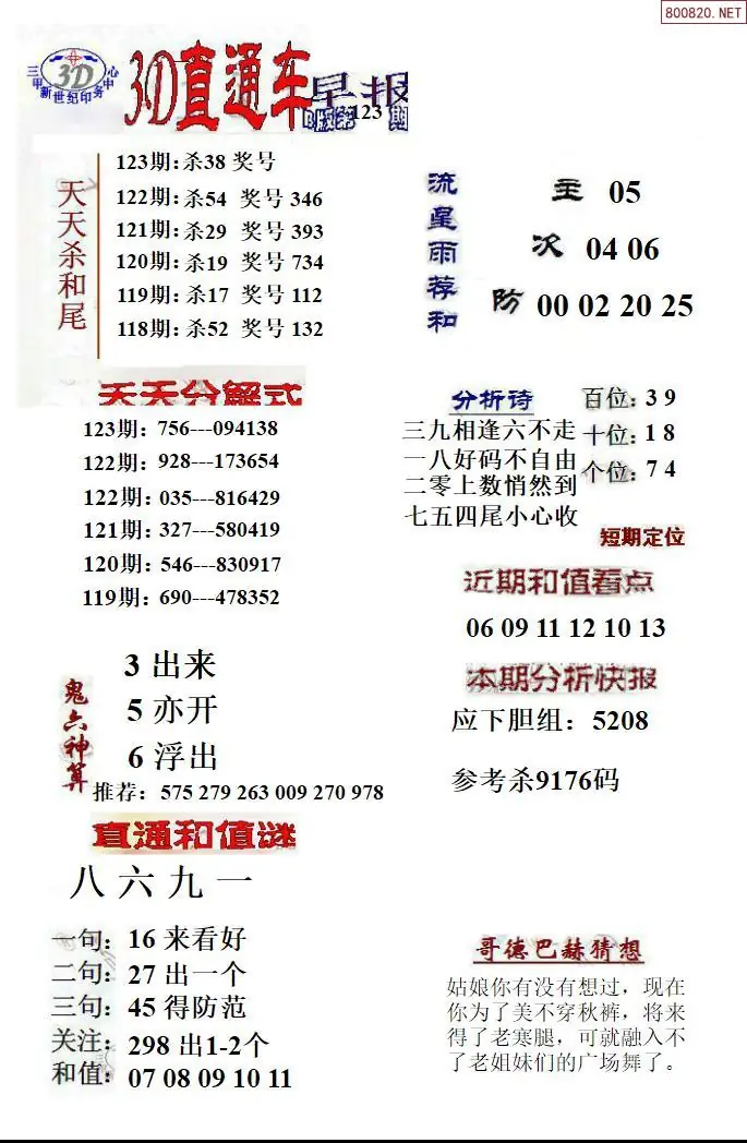 3D直通车2