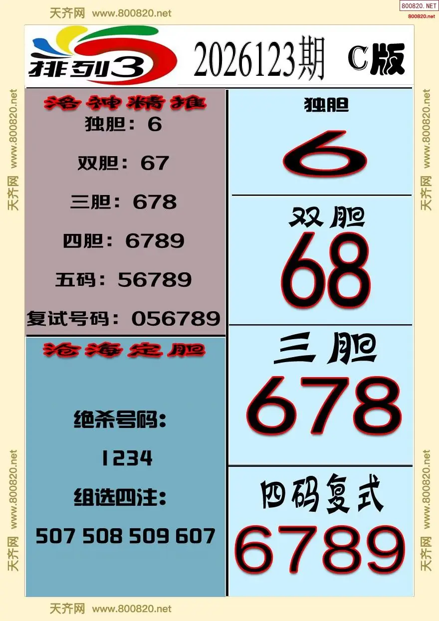 排三专家推荐C