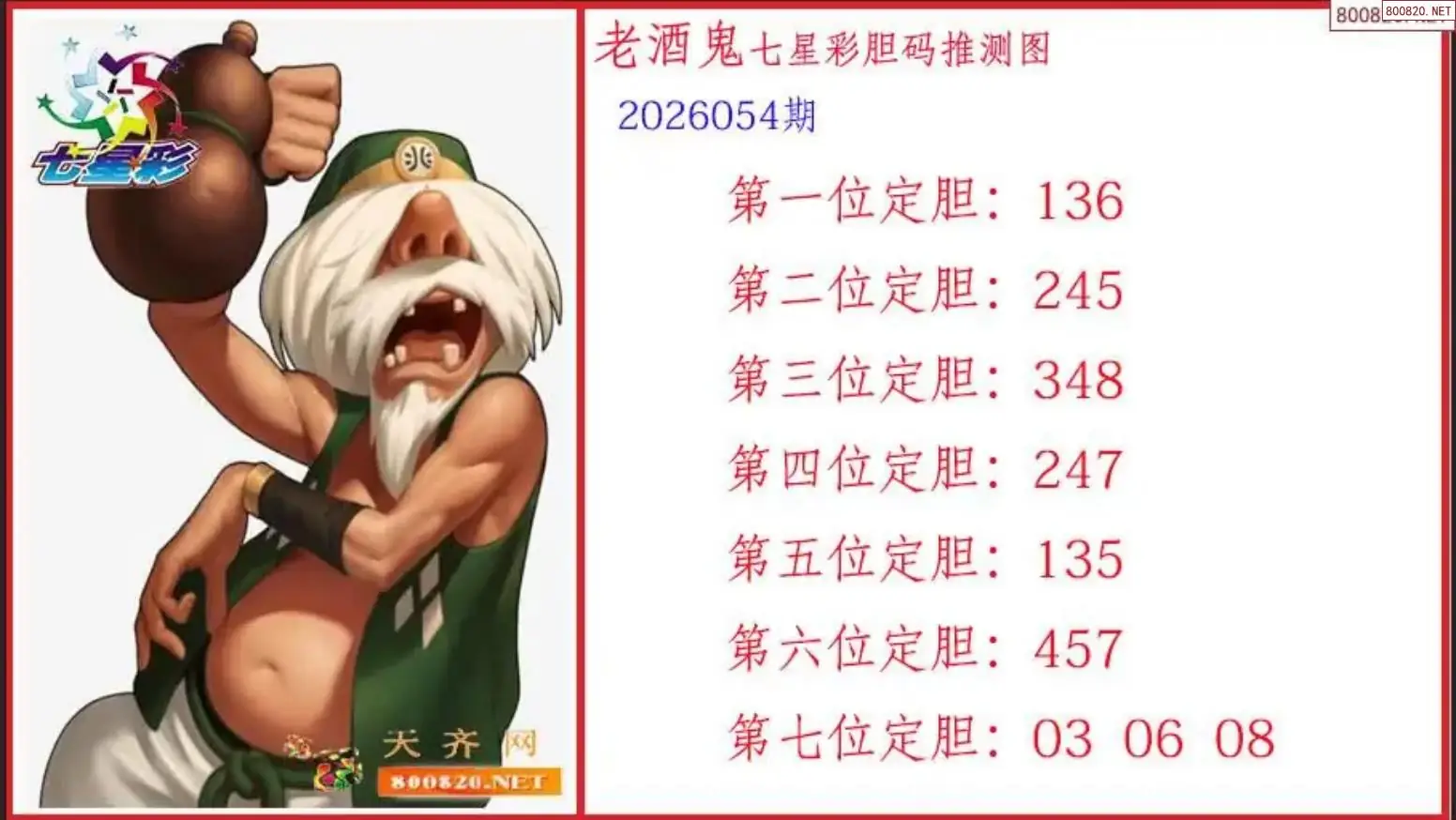 酒鬼胆码图