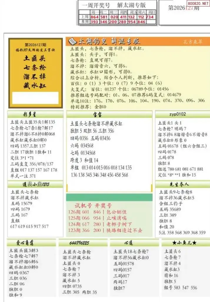 乐彩解太湖