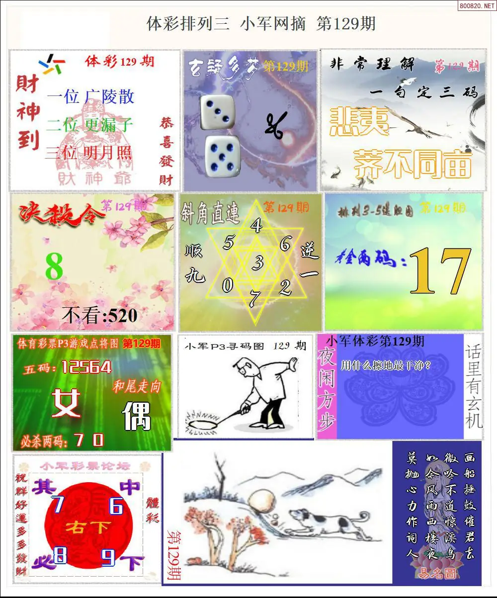 体彩P3小军网摘版
