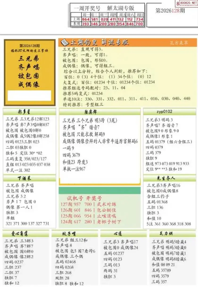 乐彩解太湖