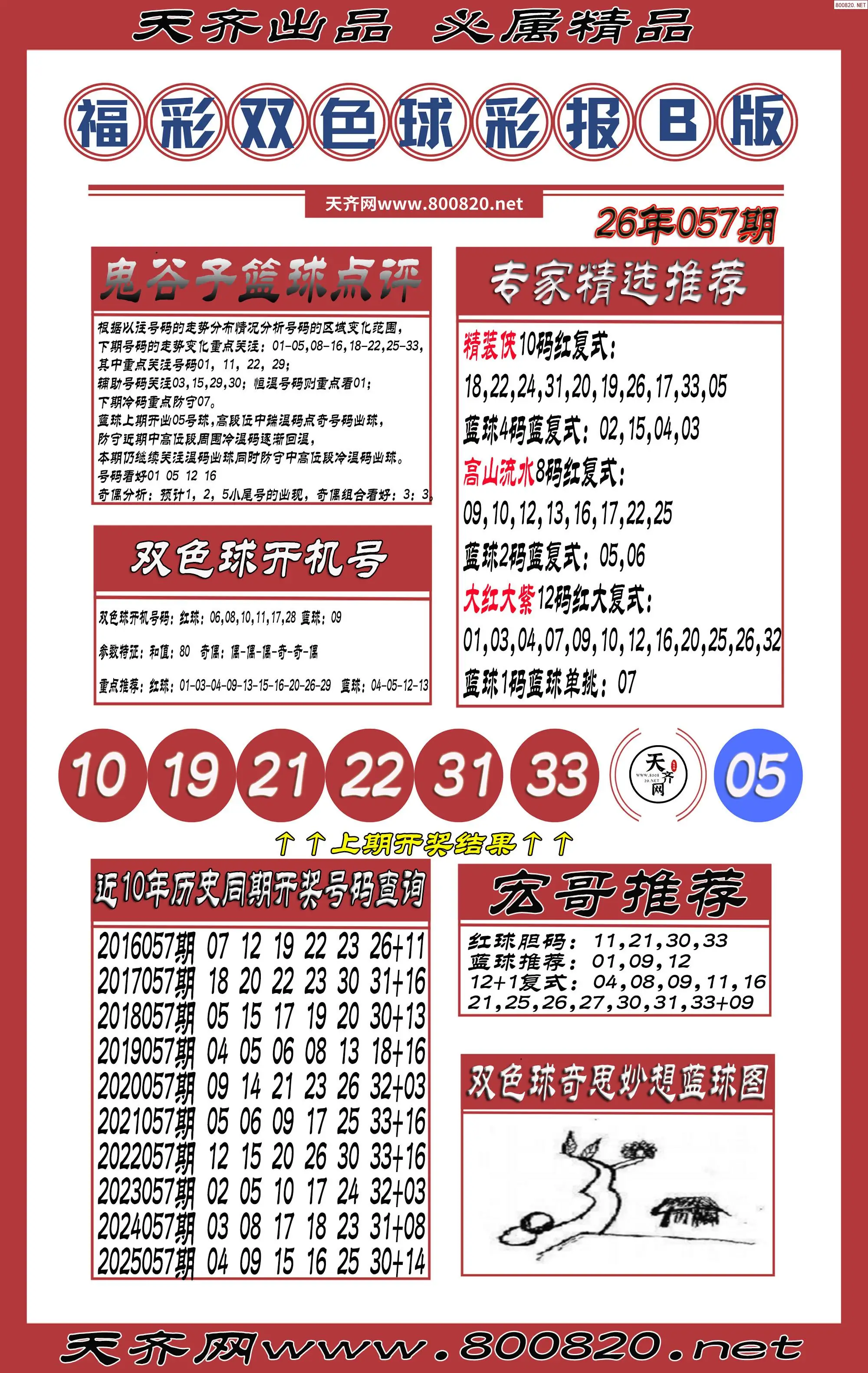 双色球彩报B版