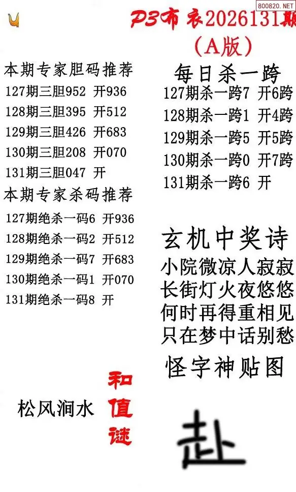 p3牛彩布衣A版
