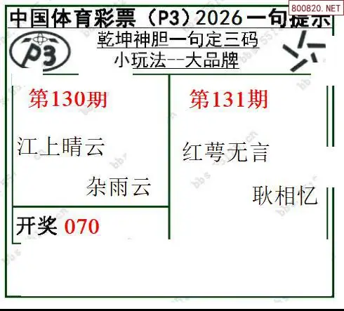 乾坤一句定三码