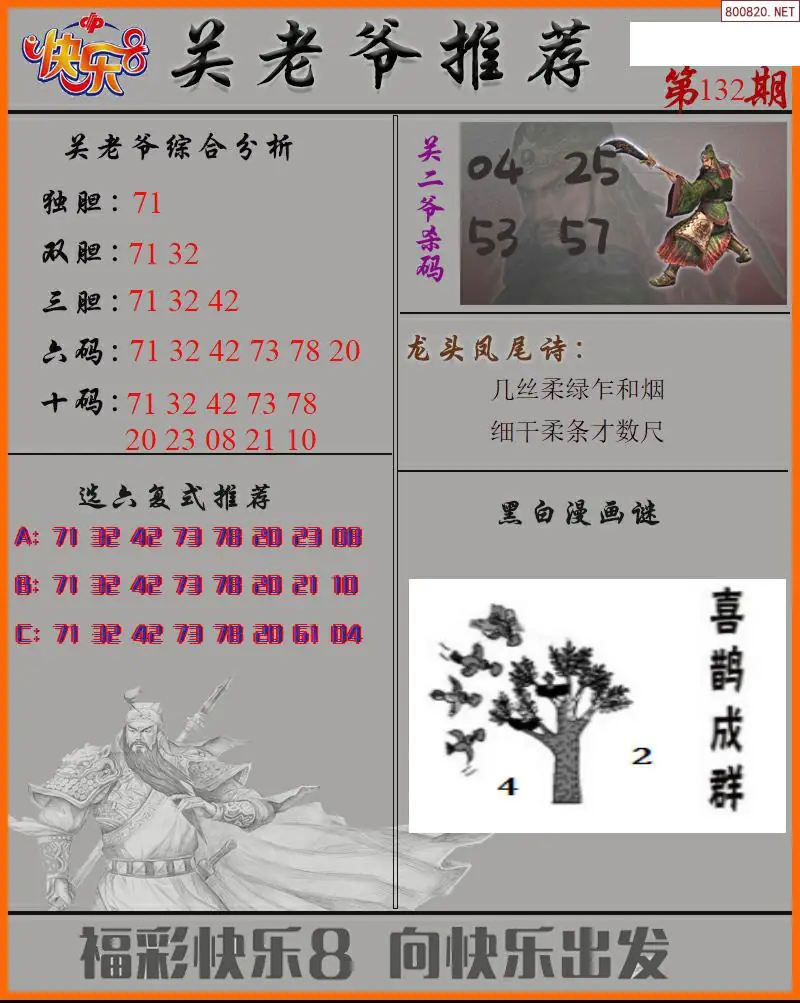 关二爷看彩