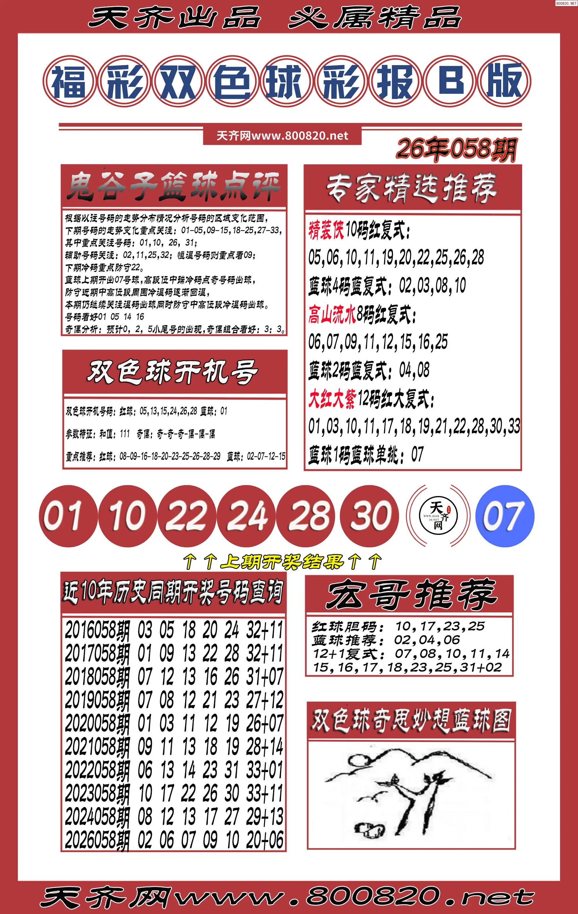双色球彩报B版