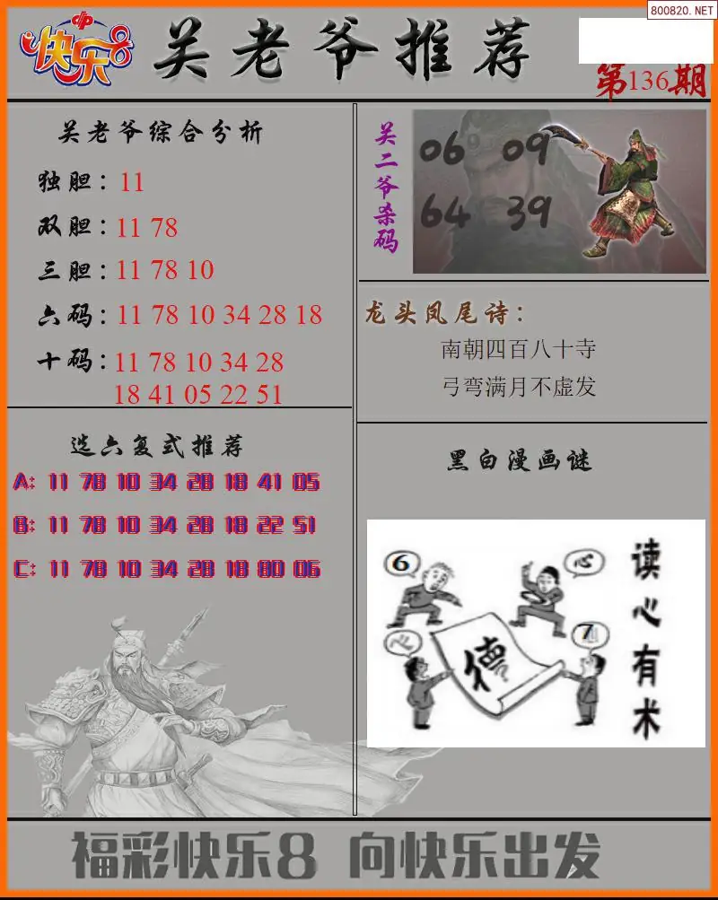 关二爷看彩
