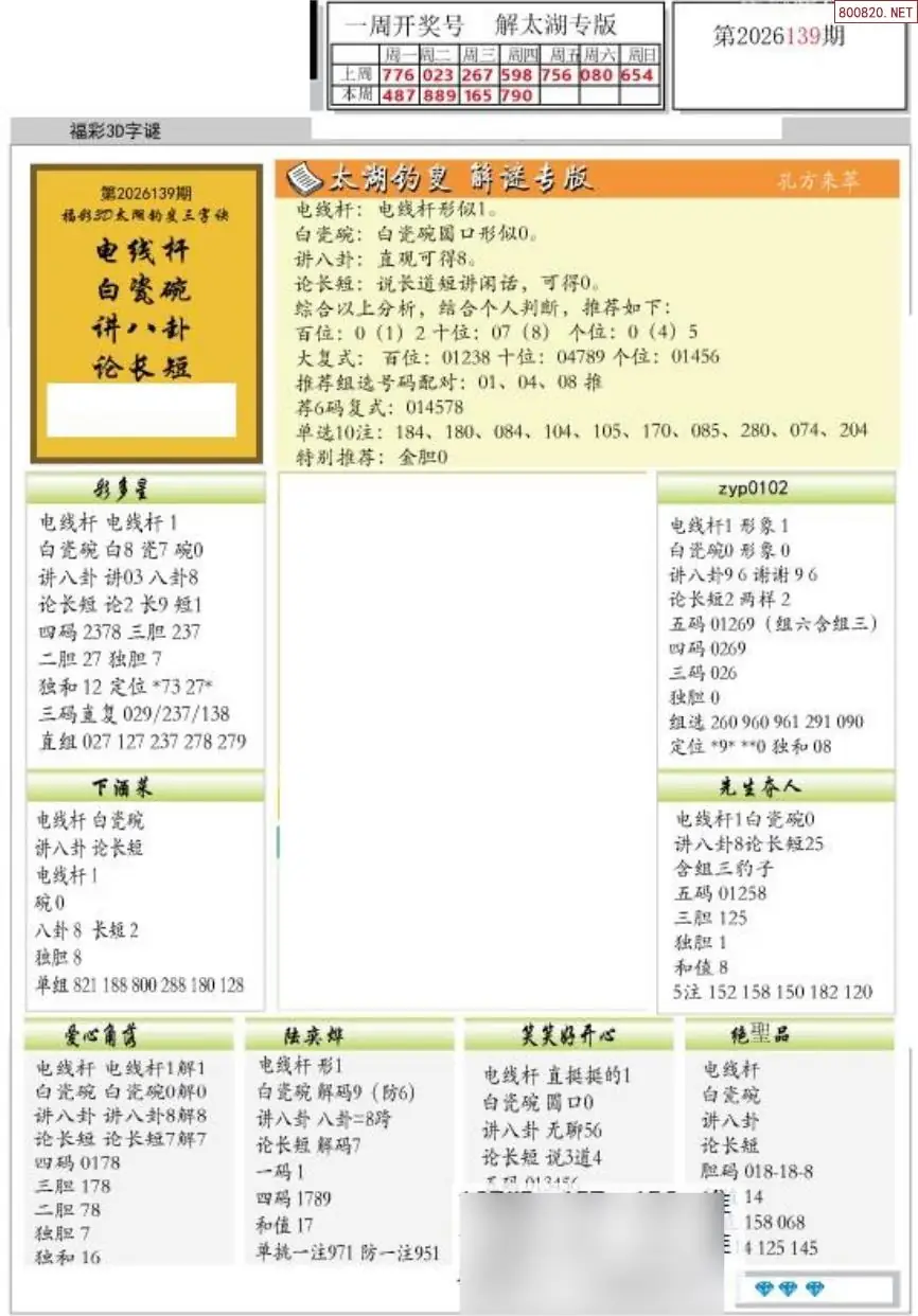 乐彩解太湖