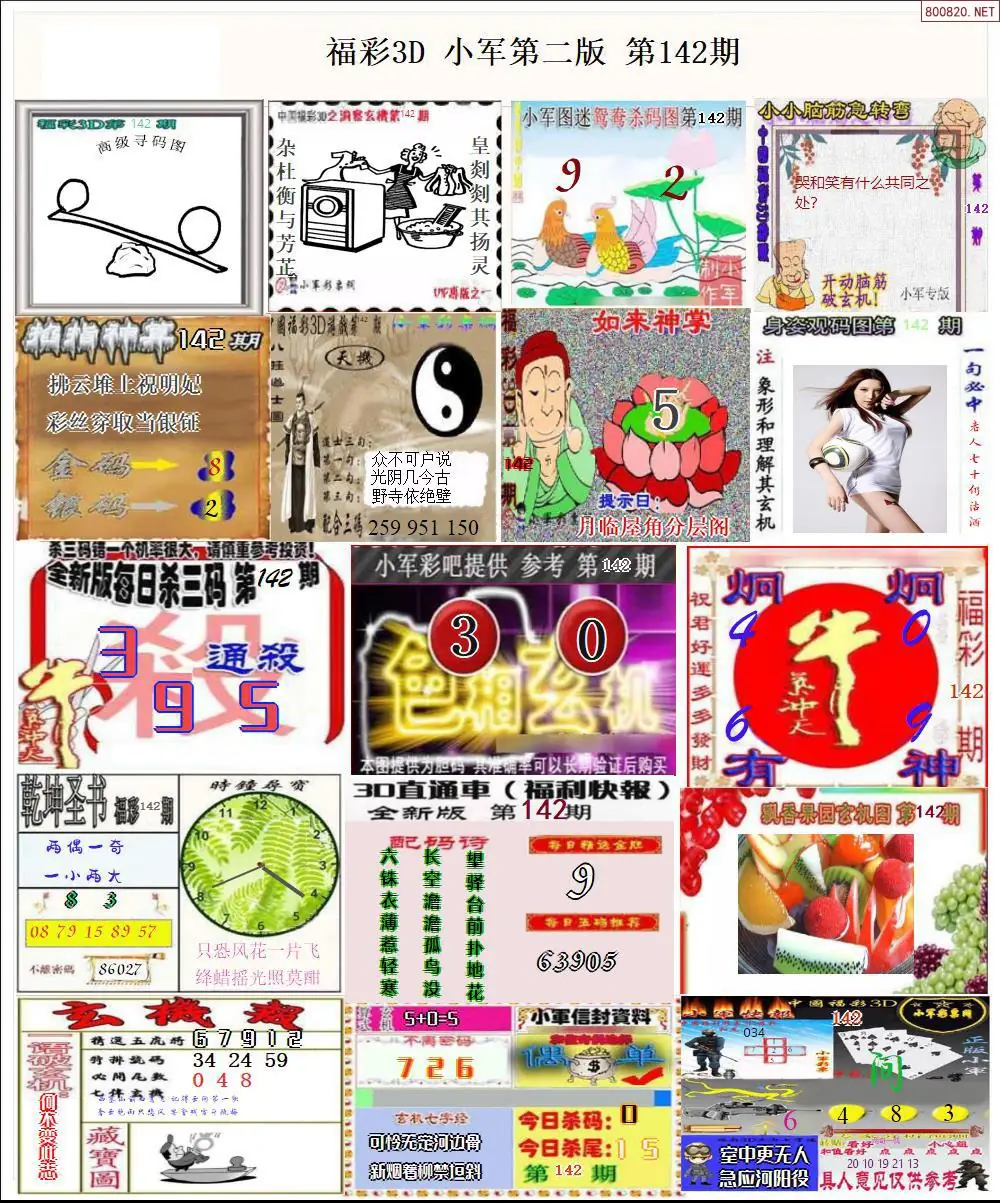 小军图打印版B | (3D图谜打印版)