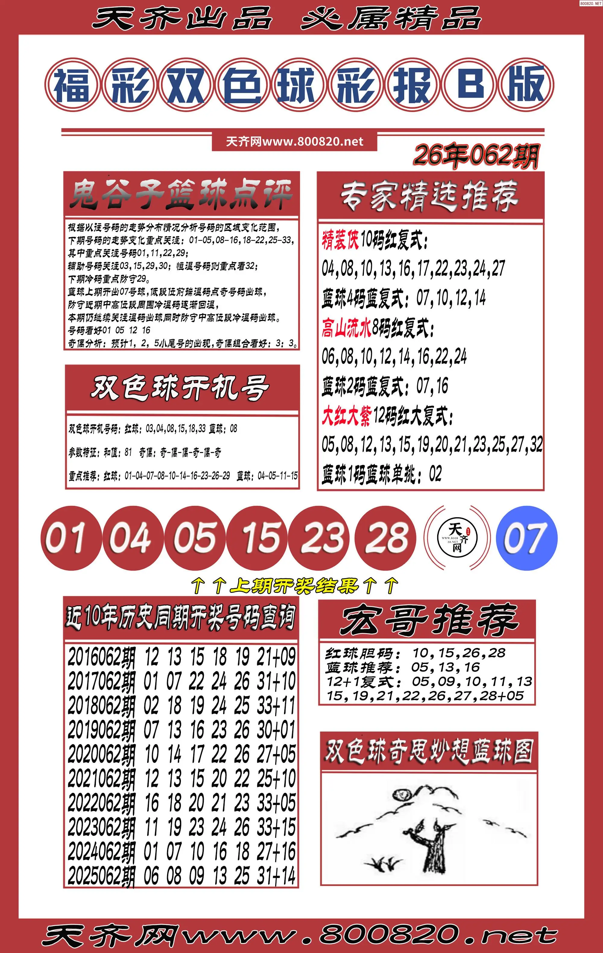 双色球彩报B版