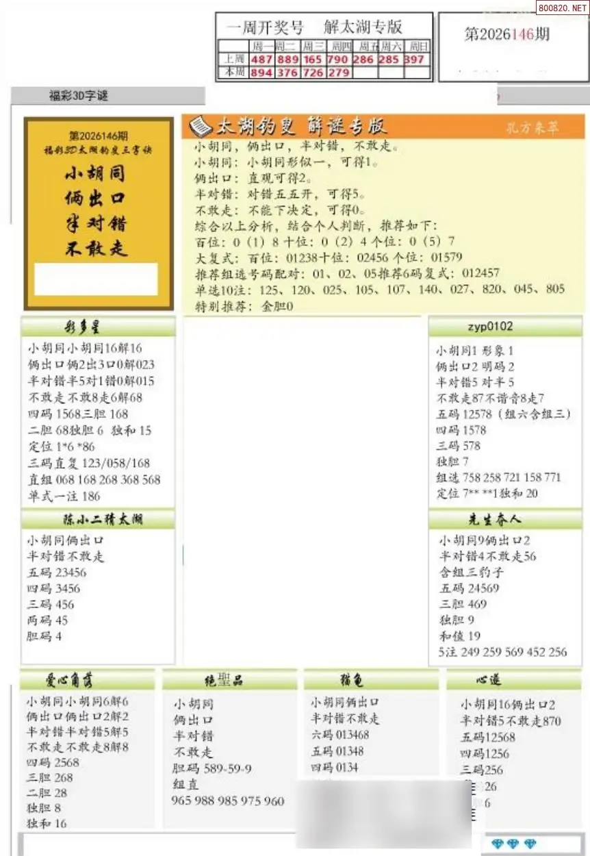 乐彩解太湖