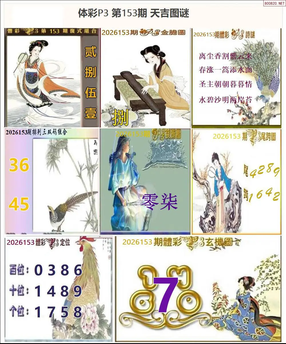 天吉P3图谜