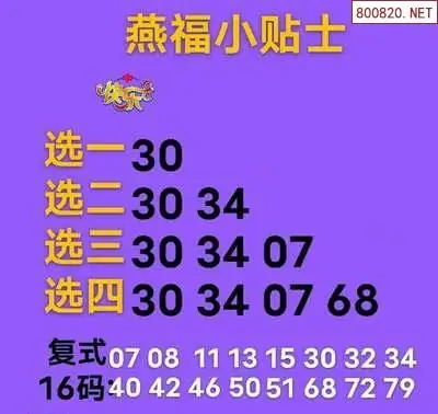 燕福小贴士
