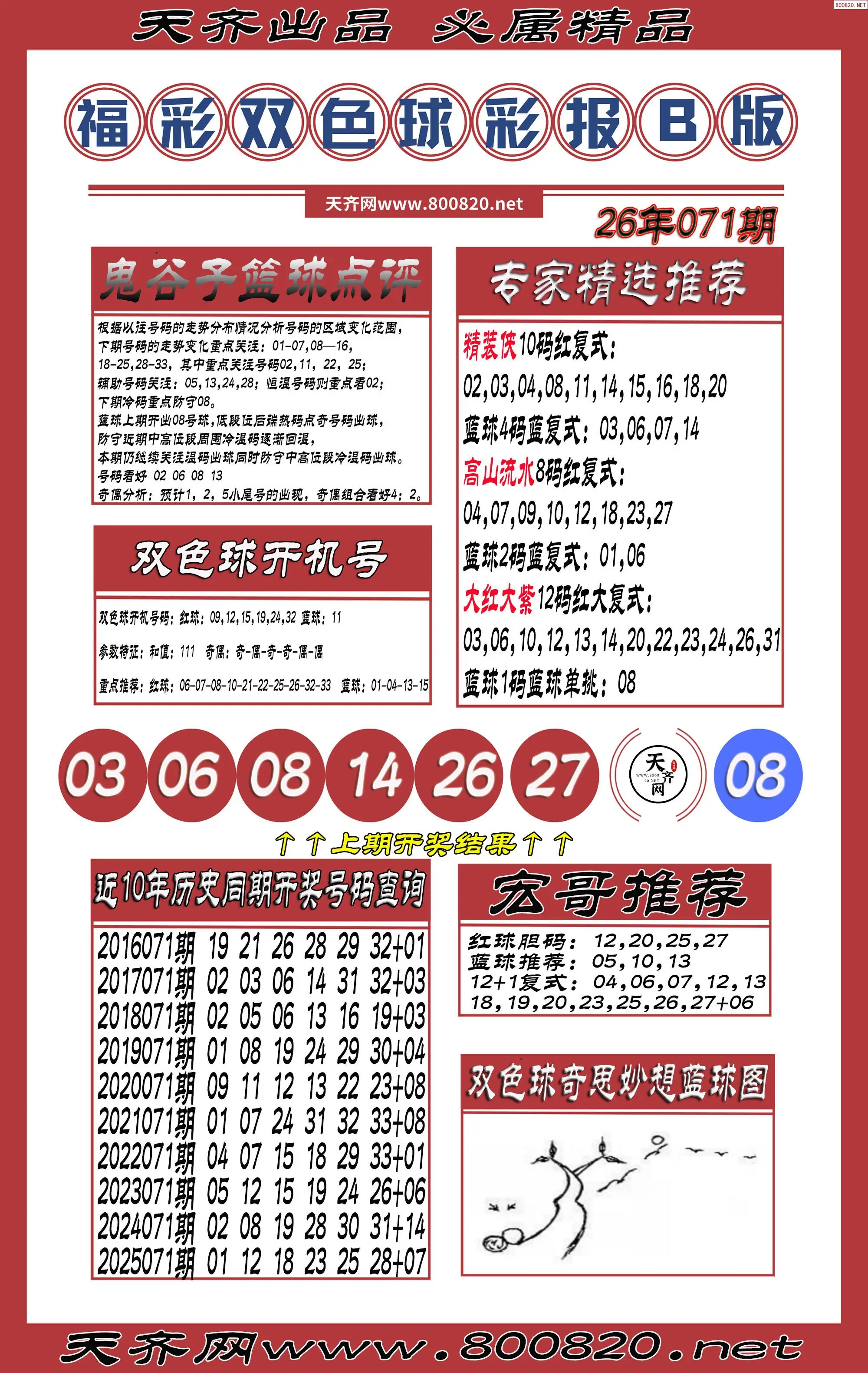 双色球彩报B版