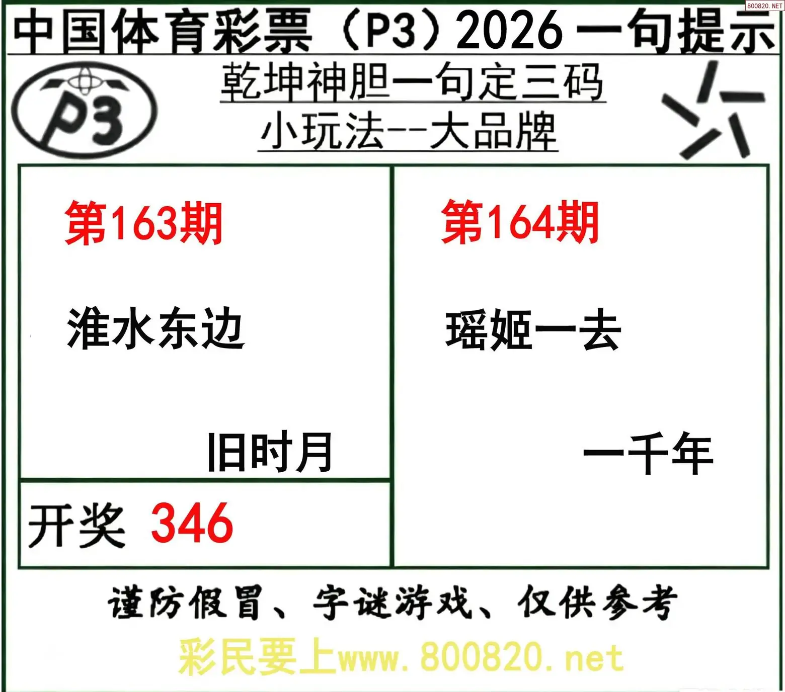 乾坤一句定三码