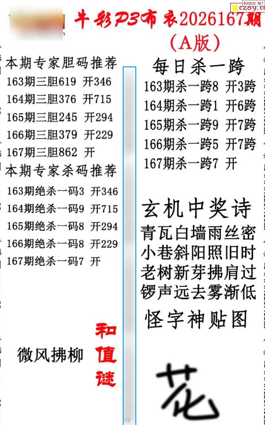 p3牛彩布衣A版