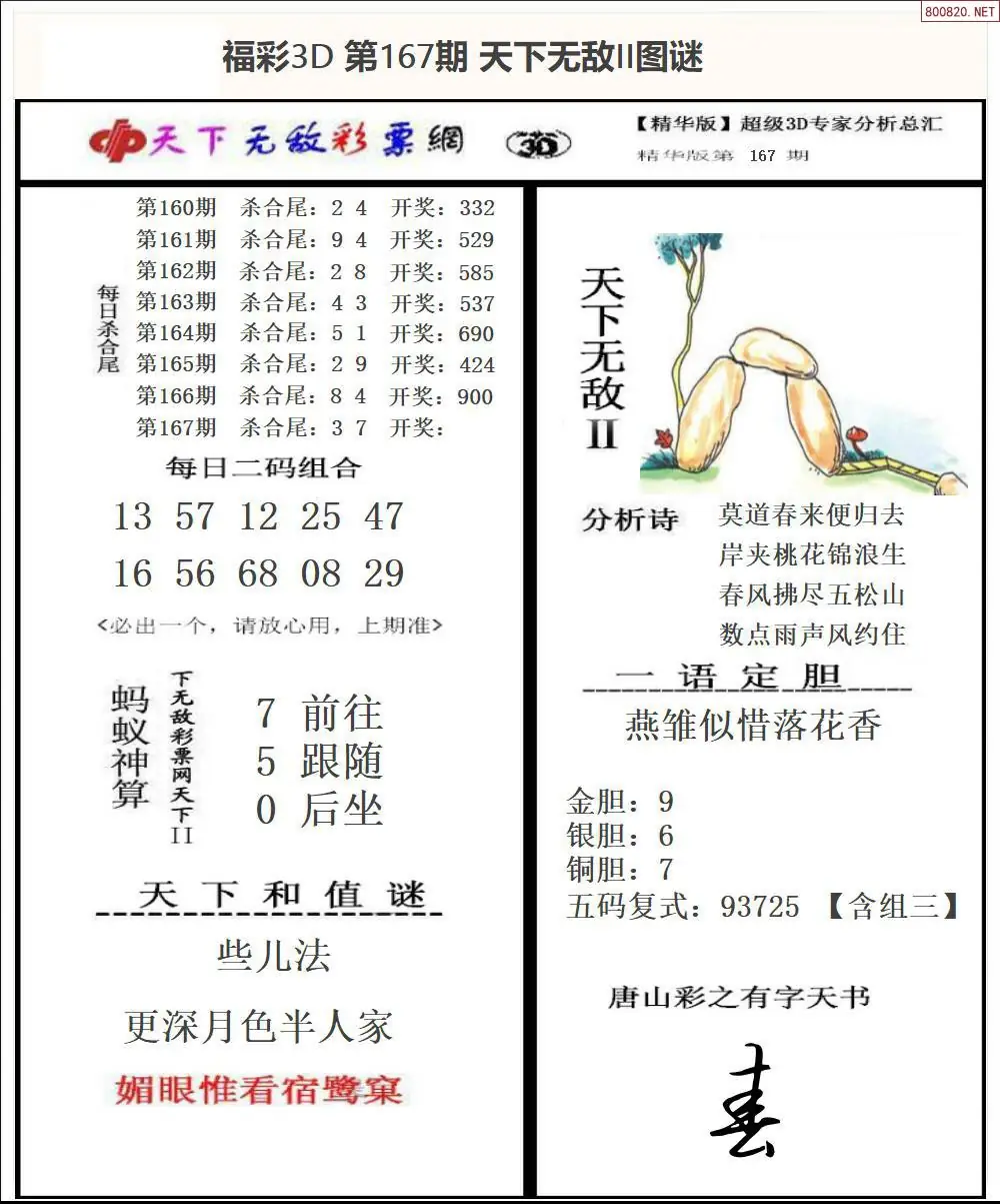 A1803D天下荐彩2