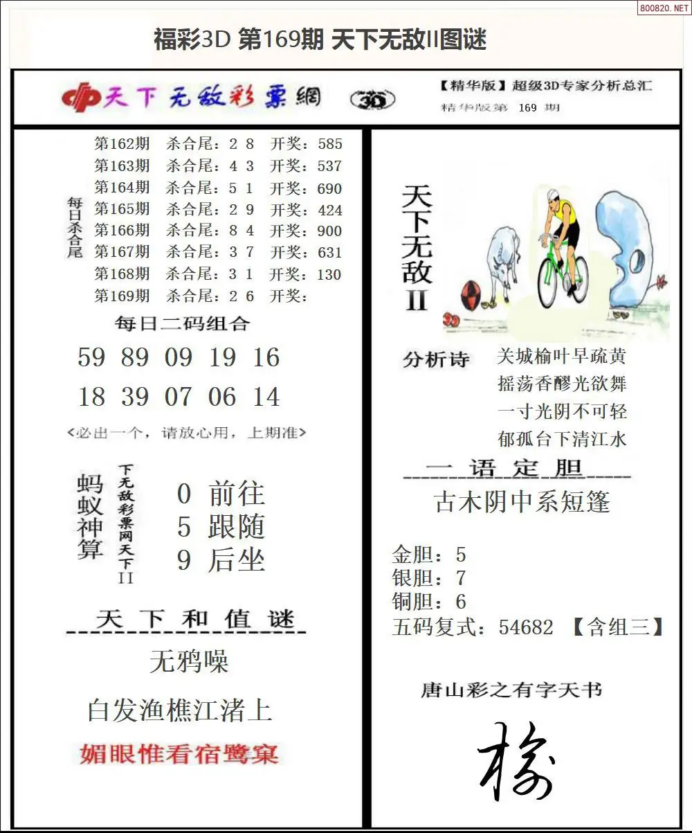 A1803D天下荐彩2