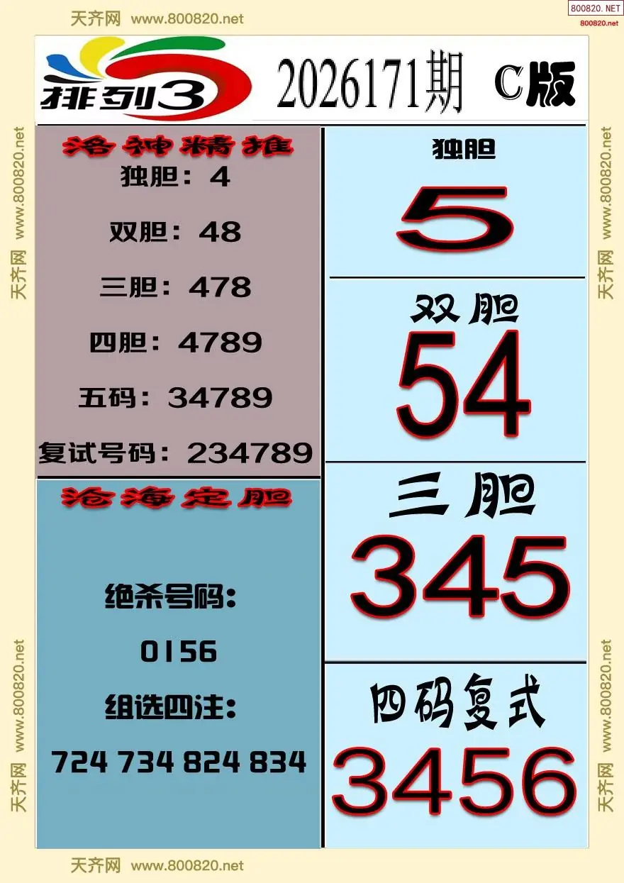排三专家推荐C