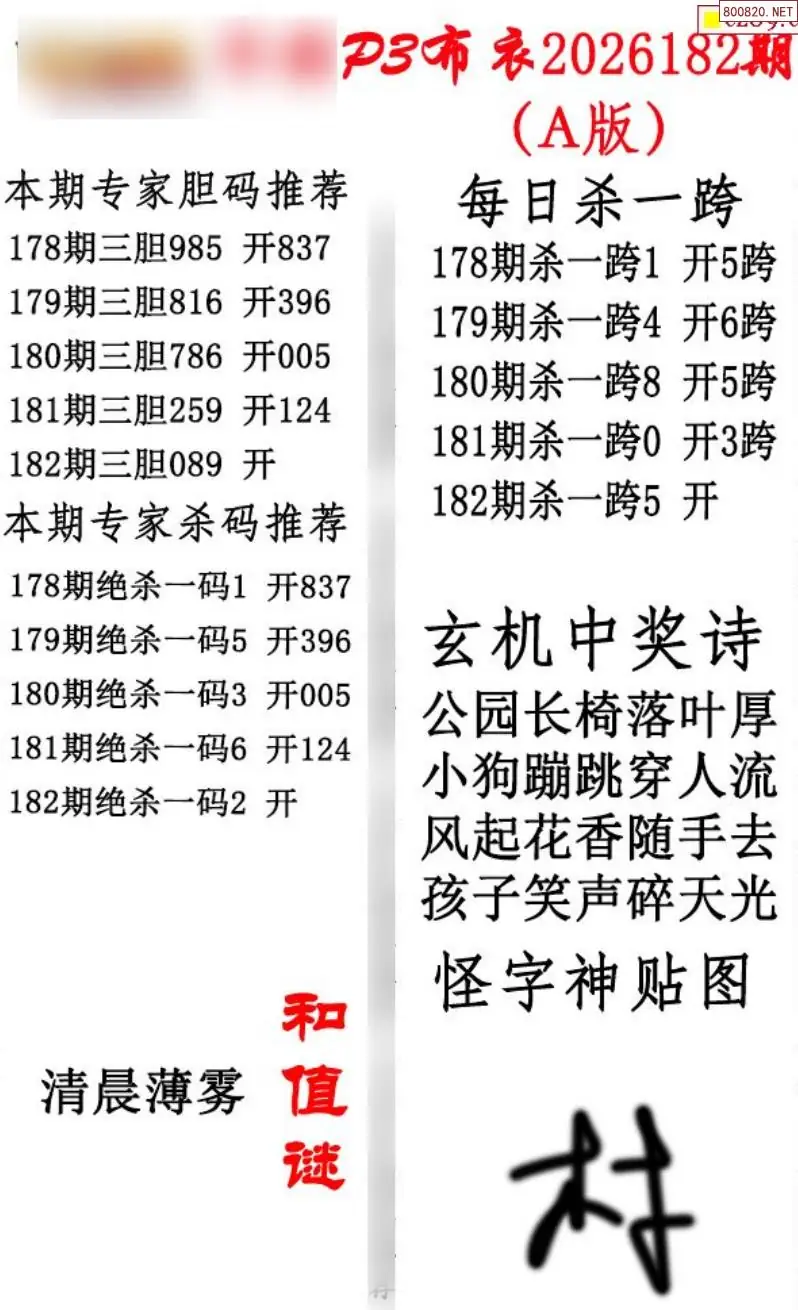 p3牛彩布衣A版