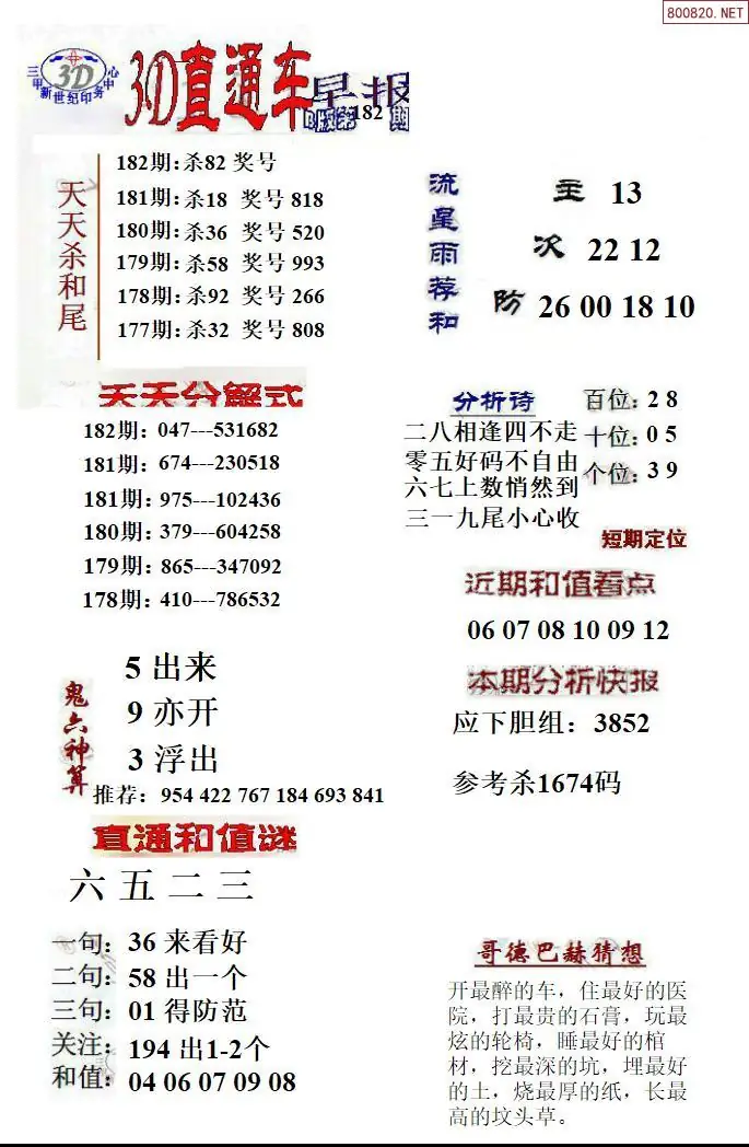 3D直通车2