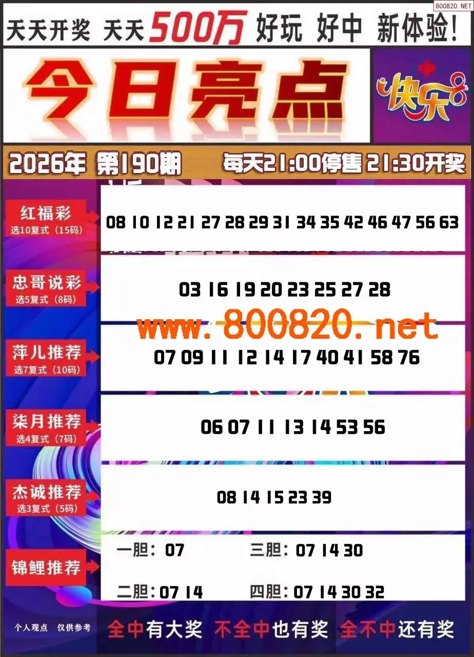每日推号图