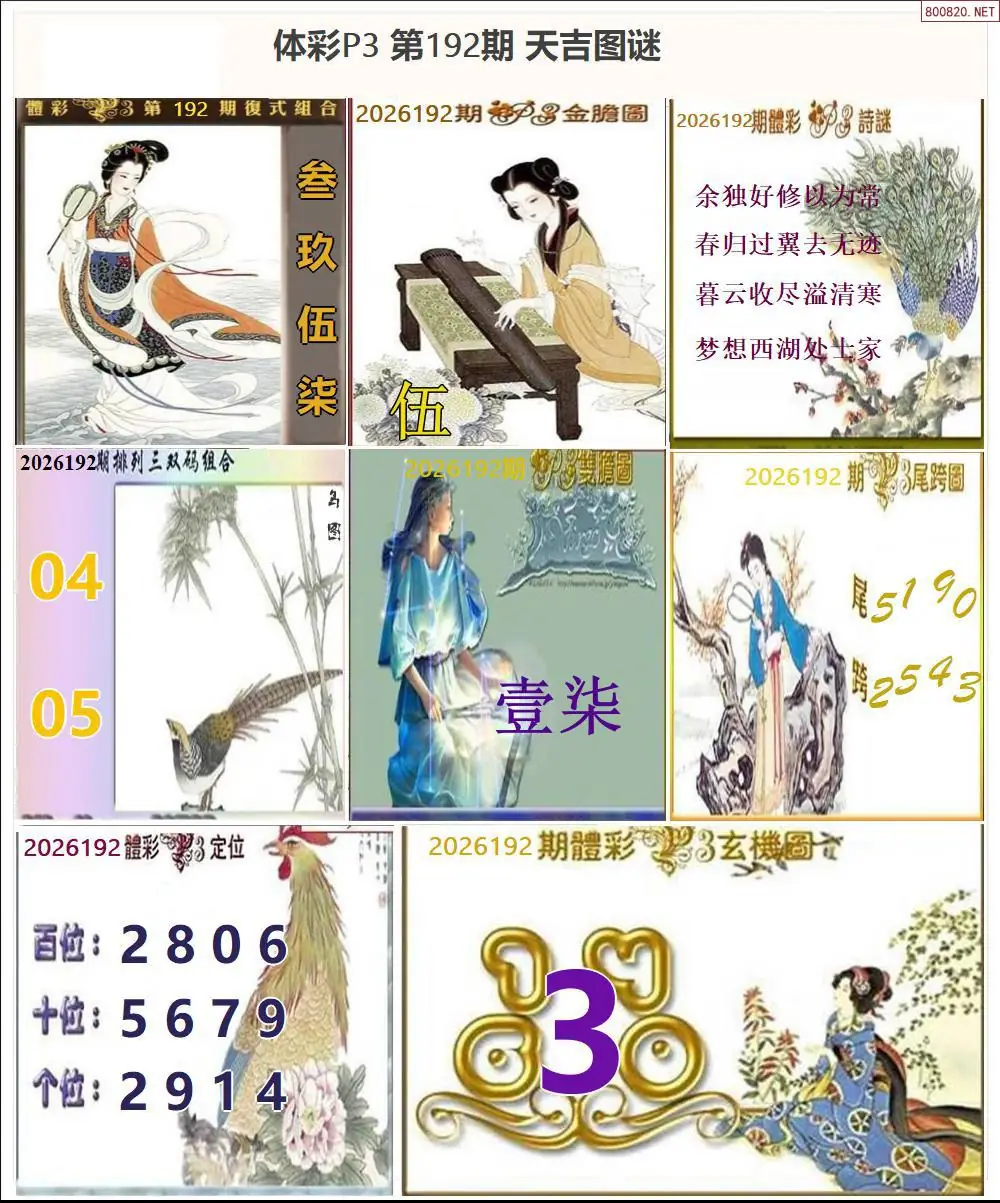 天吉P3图谜
