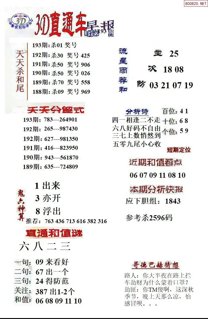 3D直通车2