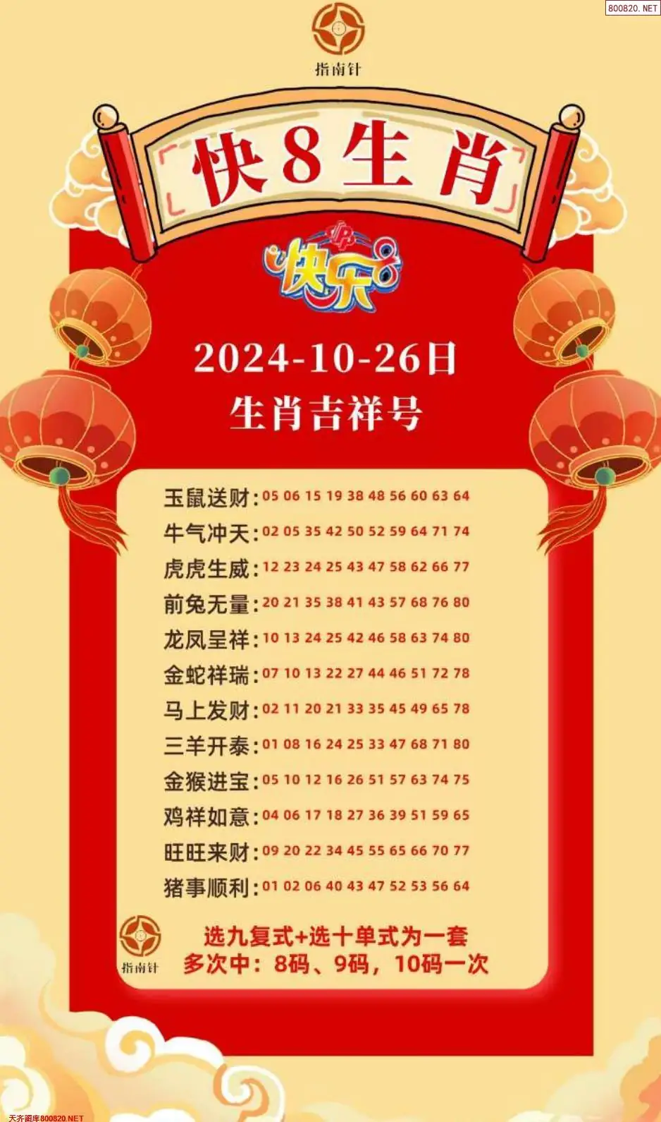 快乐8生肖幸运码