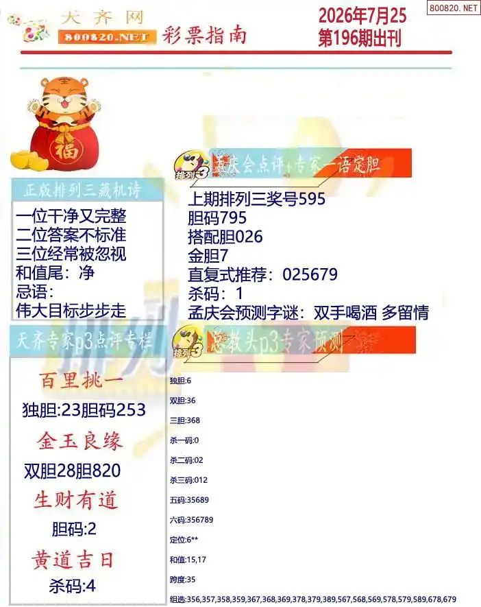排列三彩票指南2