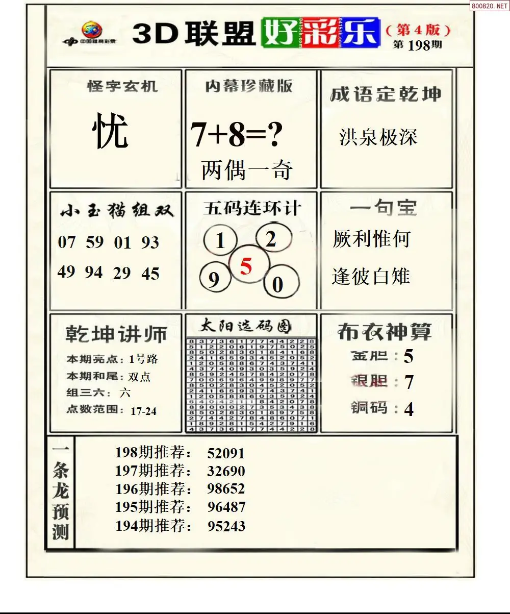 A226联盟好彩乐4