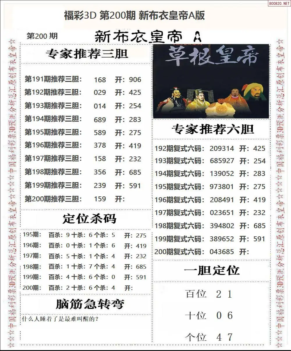 A57新布衣皇帝A