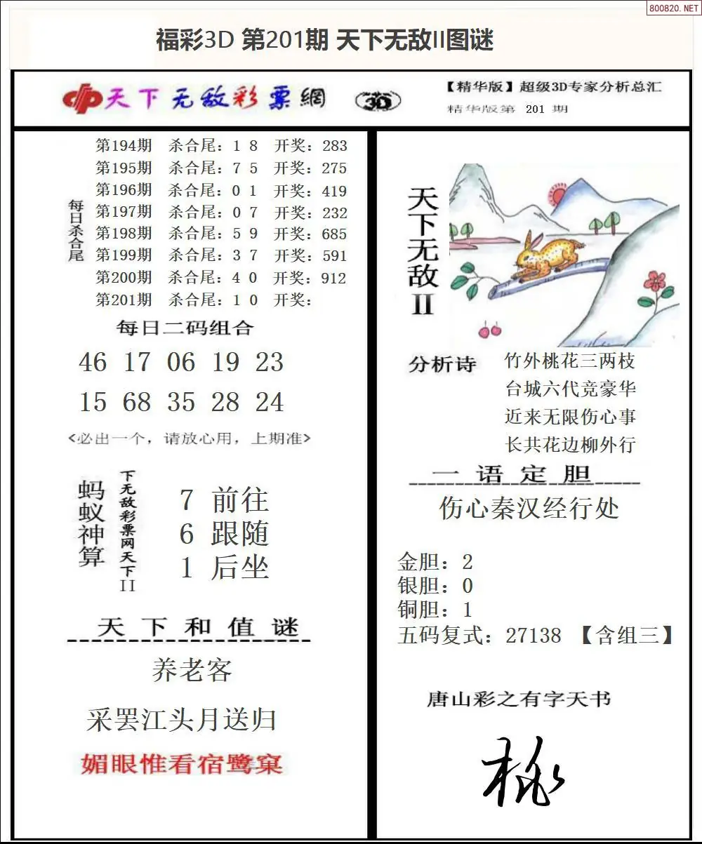 A1803D天下荐彩2