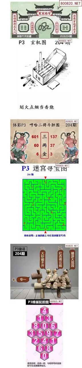 蜂巢天机图谜