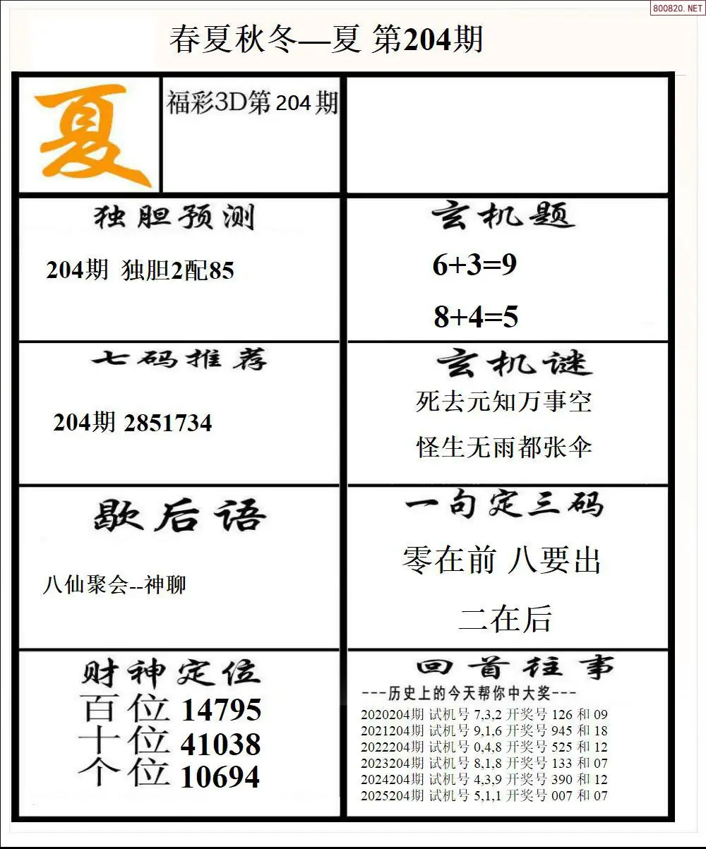 A190春夏秋冬2版