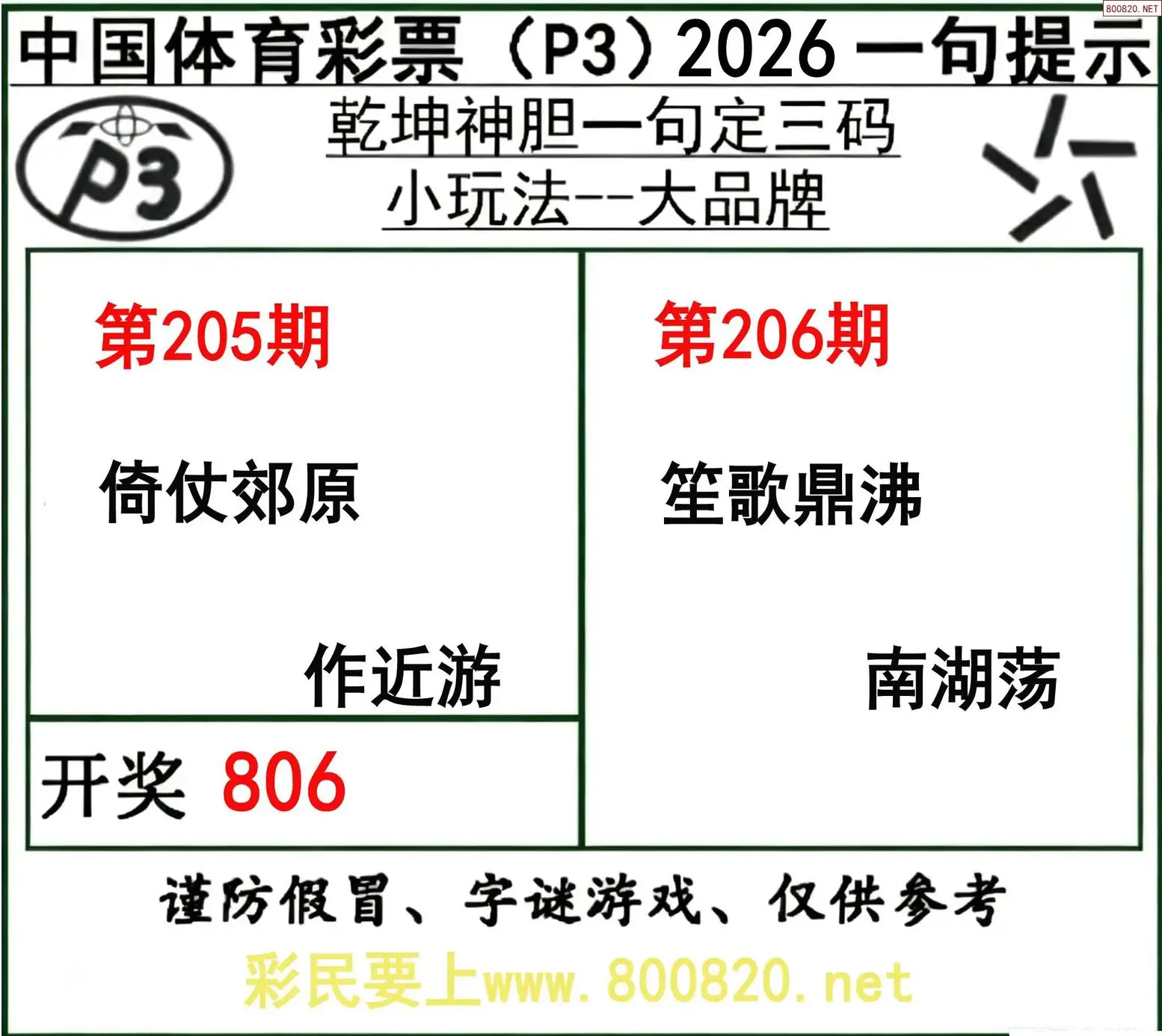 乾坤一句定三码