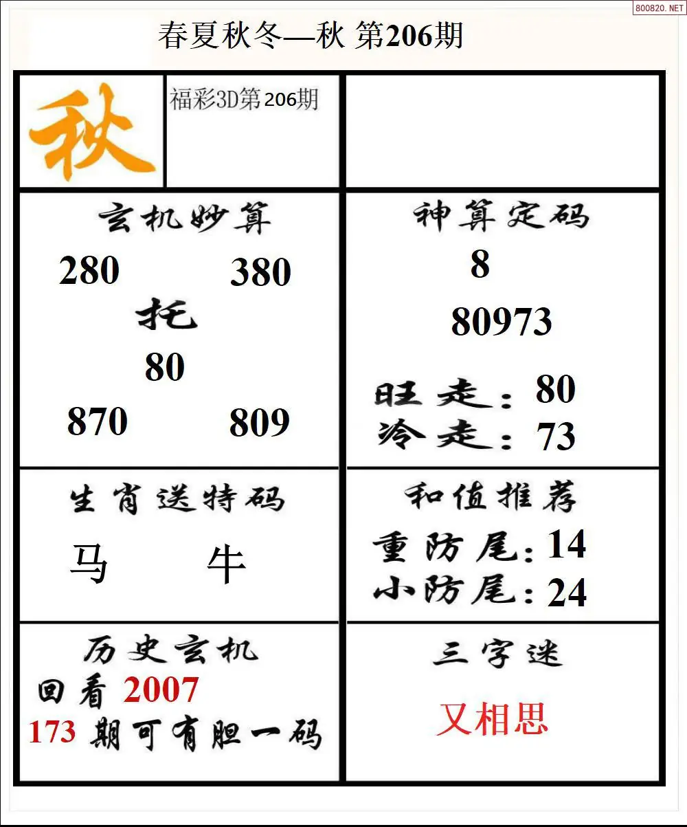 A191春夏秋冬3版