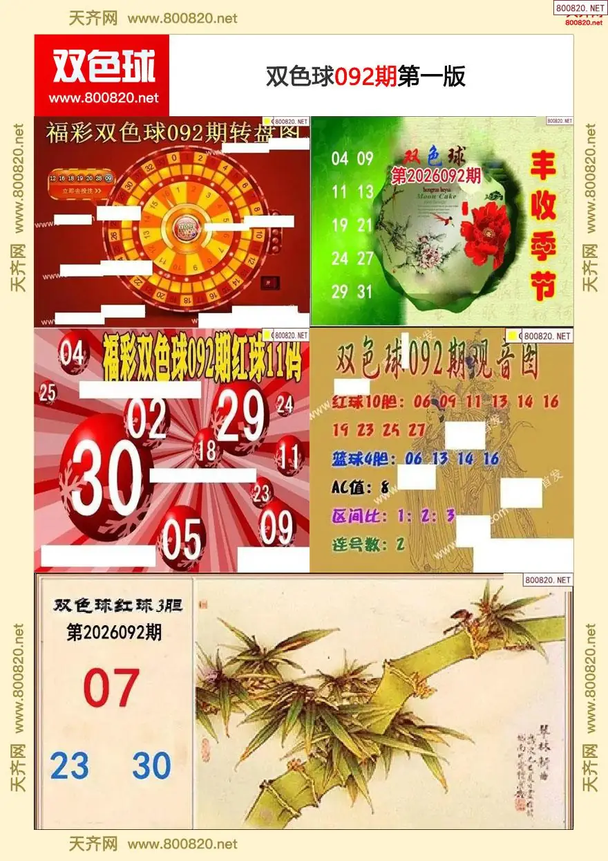 双色球字图谜一版