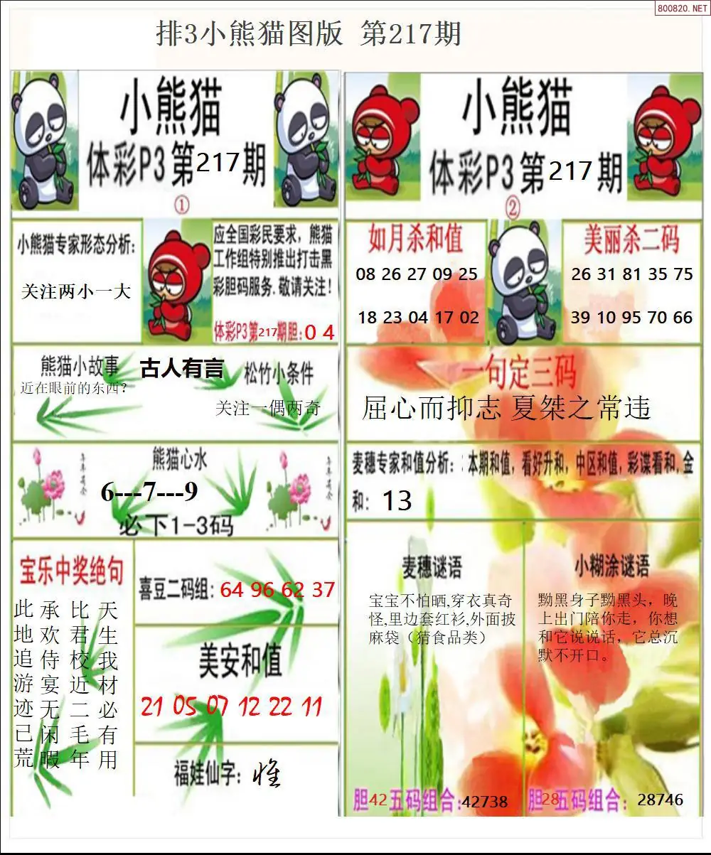 体彩p3小熊猫