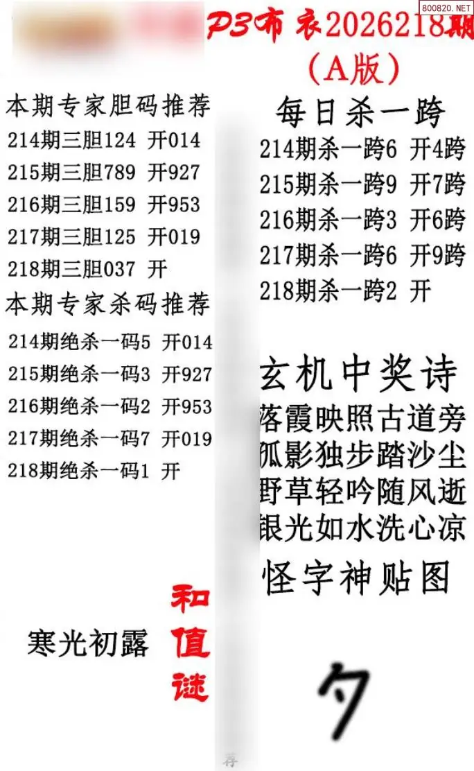 p3牛彩布衣A版