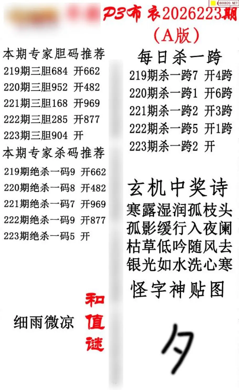 p3牛彩布衣A版