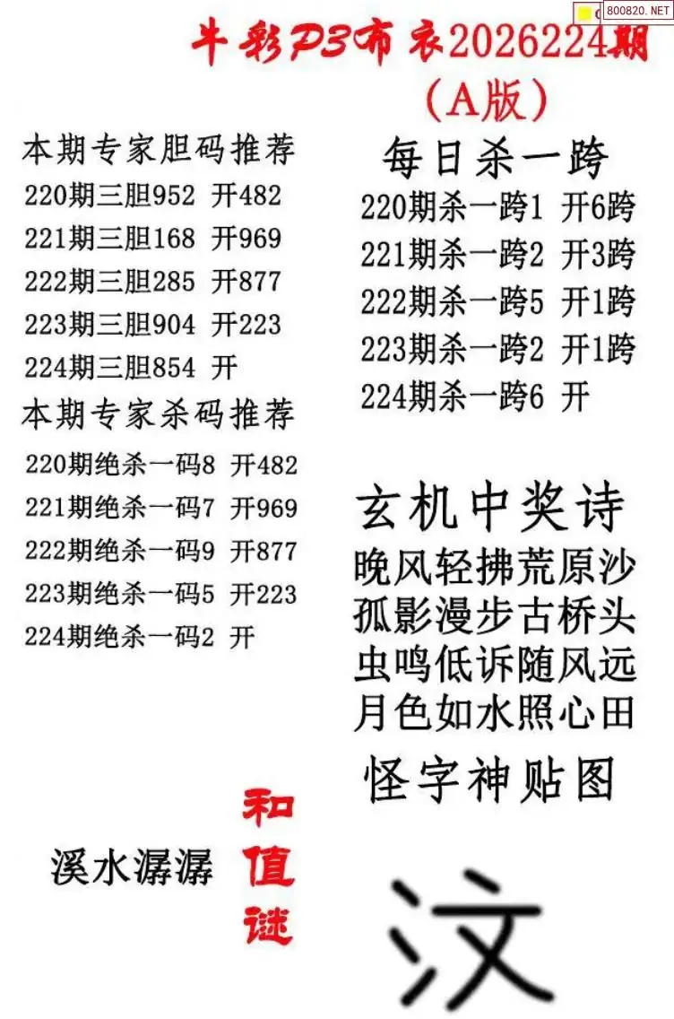 p3牛彩布衣A版