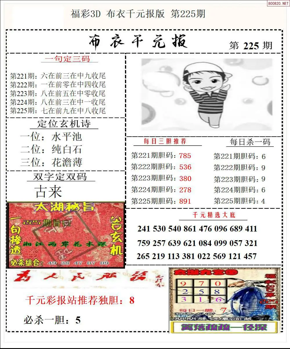 布衣千元报